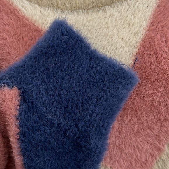 Stories Shevron Round Neck Soft Sweater Women Size M - Picture 4 of 8